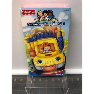 Fisher-Price Little People Discovering Things That Go Sealed VHS Tape New